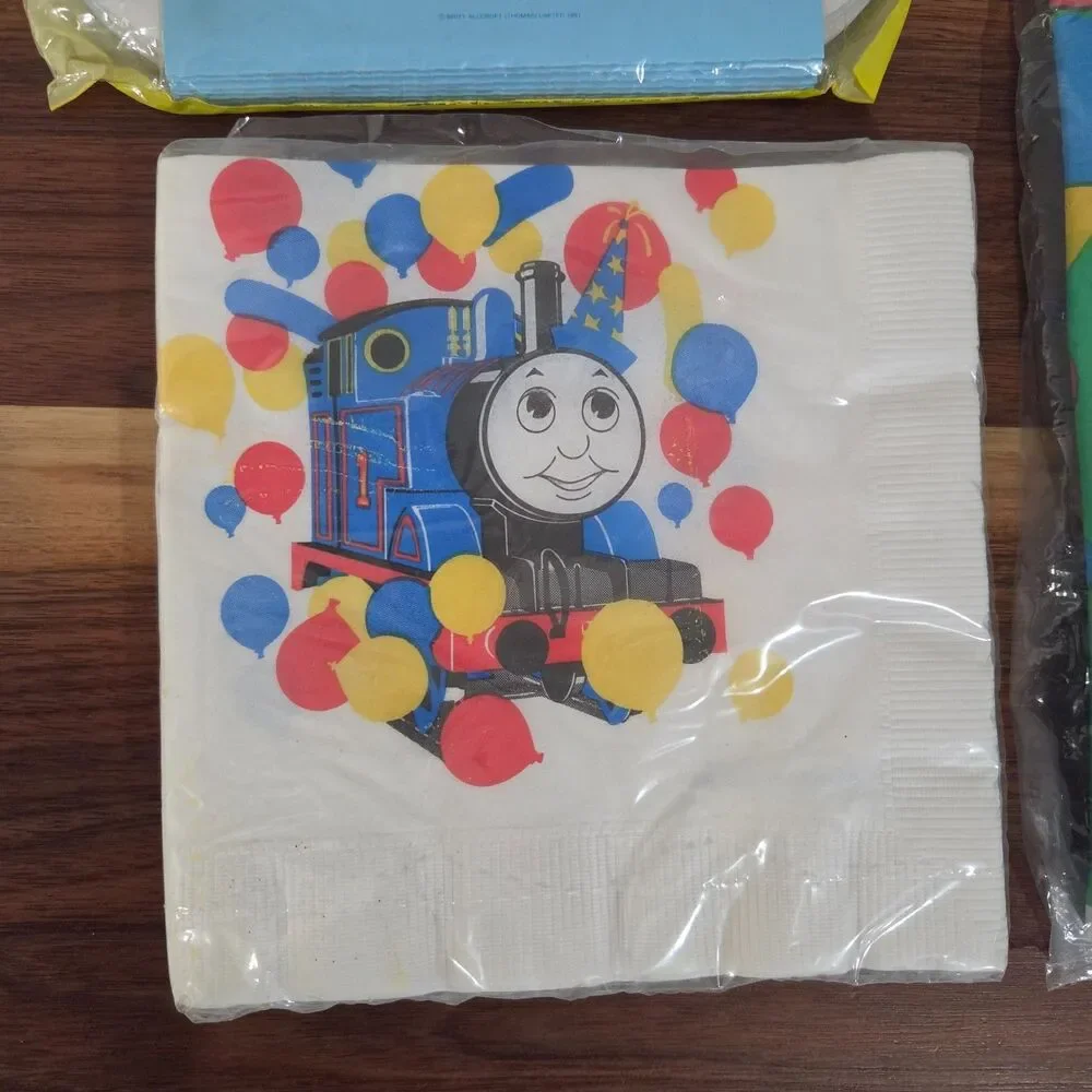 Vintage Thomas The Tank Engine American Greetings 1991 Party Supplies Tablecloth